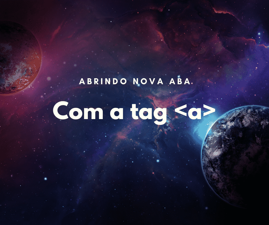 Como fazer para o link abrir em nova aba (tag a do HTML)