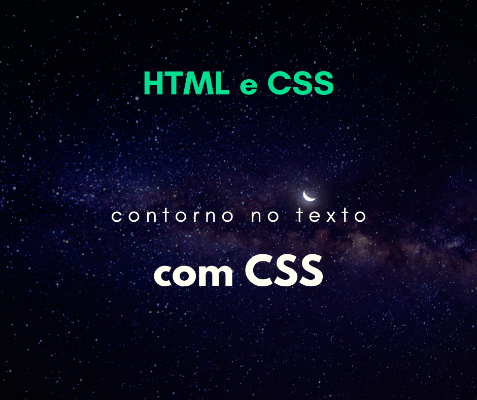 Como fazer um contorno em texto com CSS
