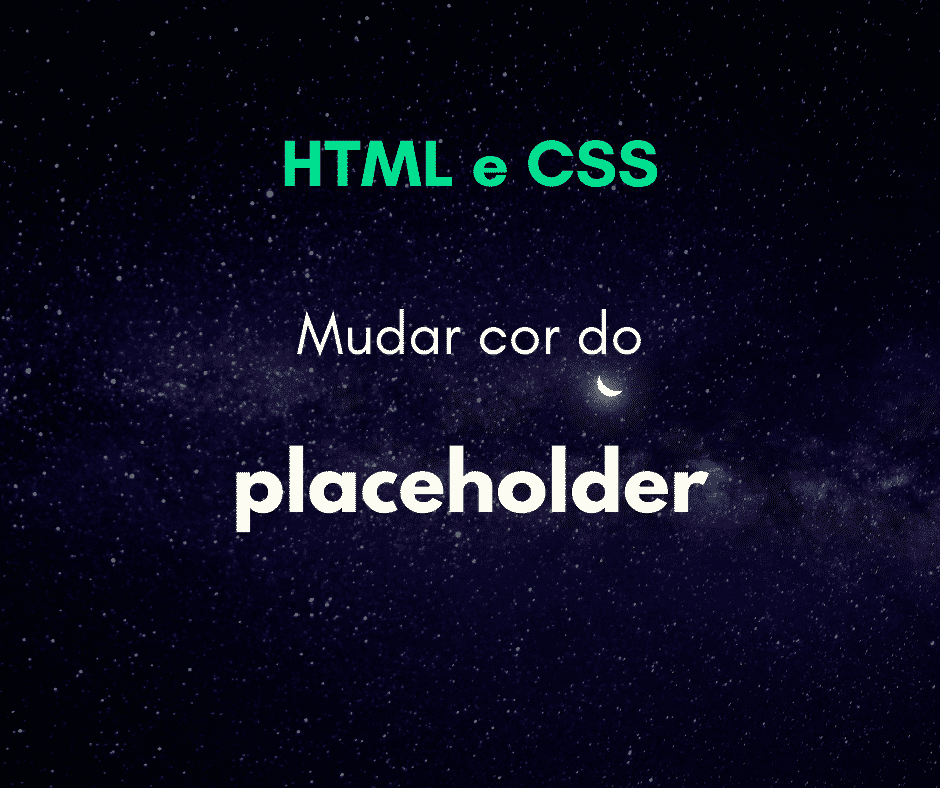 Como mudar a cor do placeholder de um input com CSS