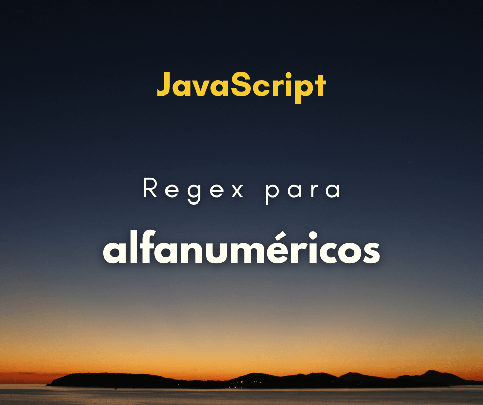 Como fazer regex que aceita apenas caracteres alfanuméricos