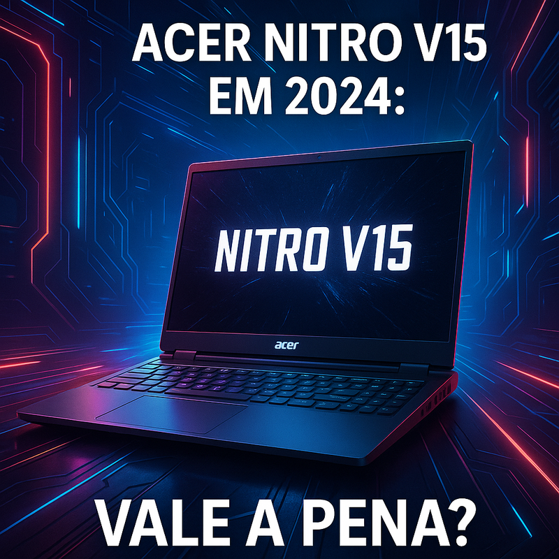 Notebook gamer acessível em 2026: conheça o Acer Nitro V15 ANV15-51-51UZ