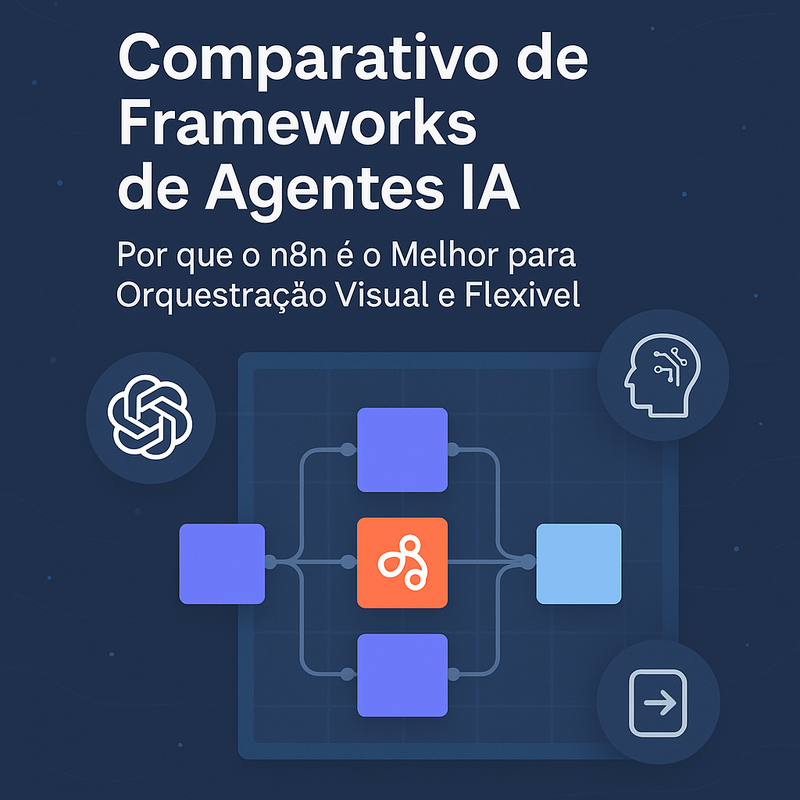 Comparativo de Frameworks de Agentes IA: Por que o n8n é o Melhor para Orquestração Visual e Flexível