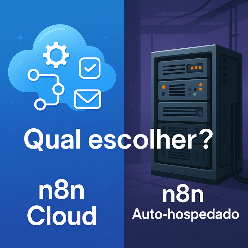 Diferença entre n8n cloud e n8n auto-hospedado: qual escolher?