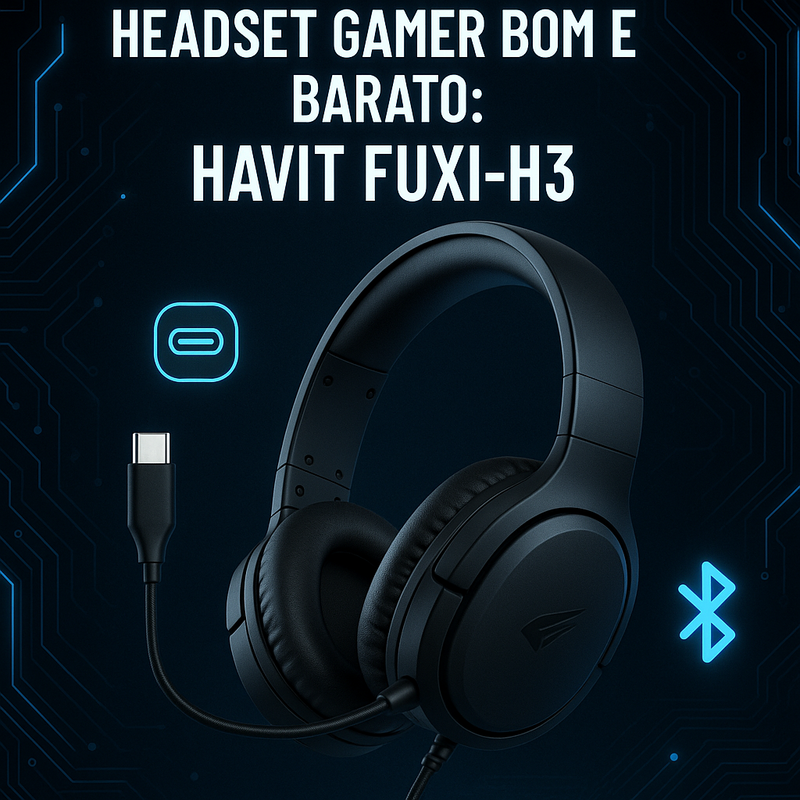 Headset gamer bom e barato com Bluetooth, USB-C e fio: por que escolhi o Havit Fuxi-H3 para jogar no PC e celular