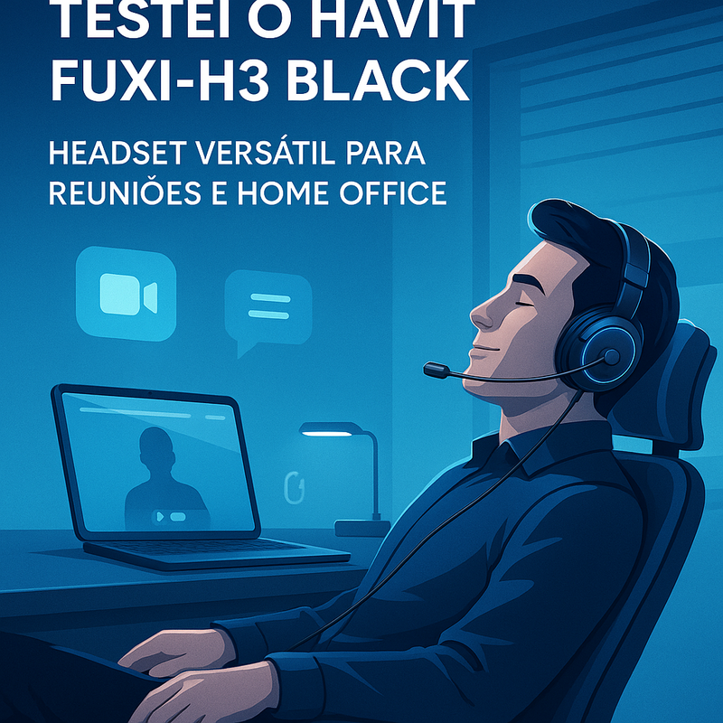Headset para reuniões e home office: testei o Havit Fuxi-H3 Black!