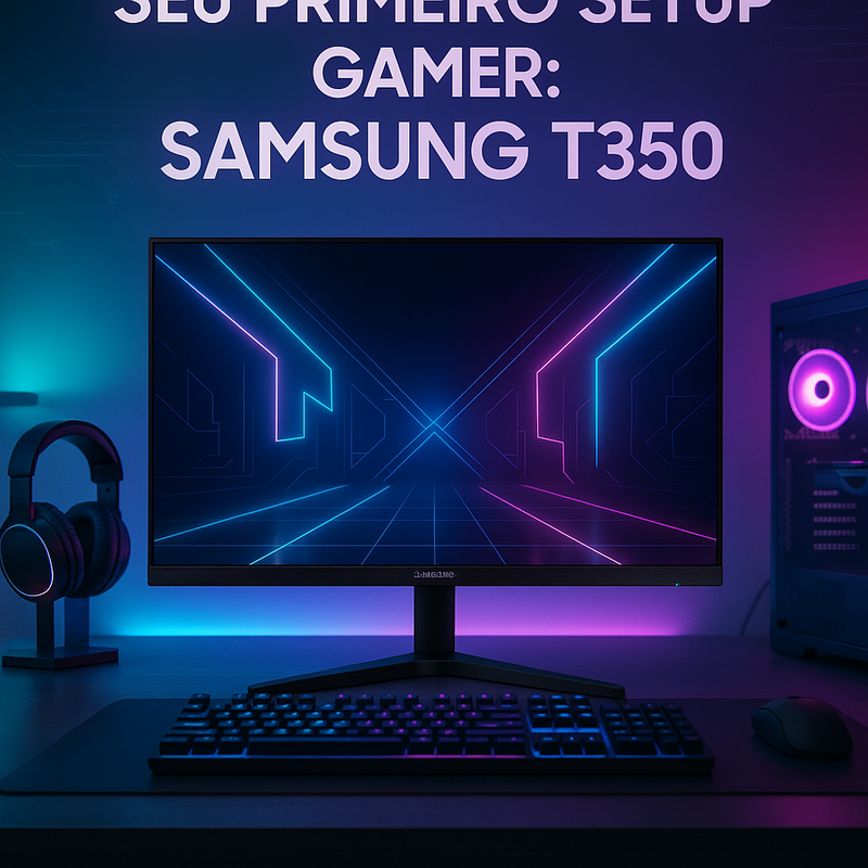 O monitor para quem está montando seu primeiro setup gamer: Samsung T350 24″ FHD 75Hz