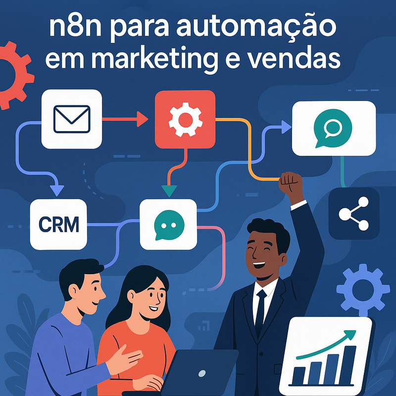 Como usar n8n para automação em marketing e vendas: exemplos reais e ganhos