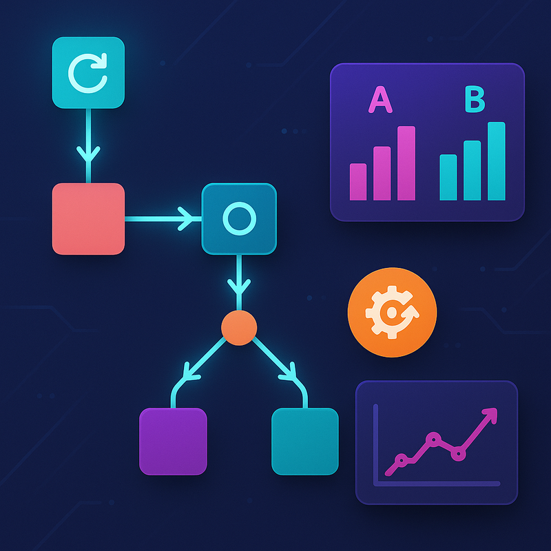 Como otimizar automaticamente workflows no n8n com testes A/B