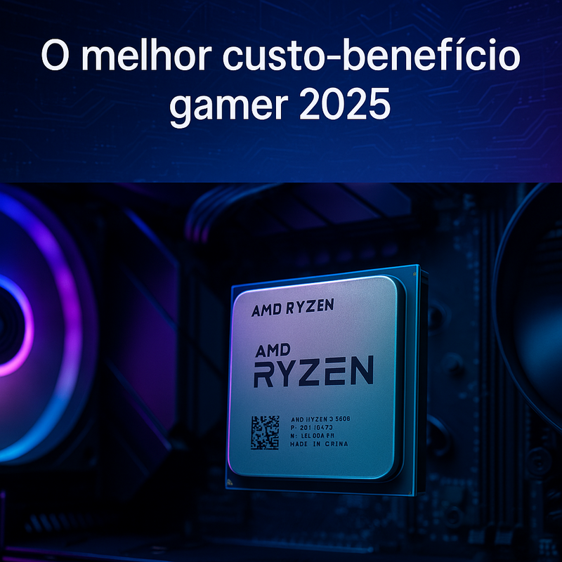 Processador custo-benefício para setups gamers em 2026? Minha experiência com o AMD Ryzen 5 5600