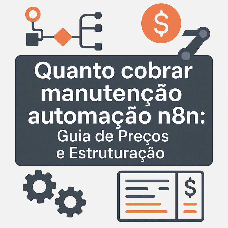 Quanto cobrar manutenção automação n8n: Guia de Preços e Estruturação