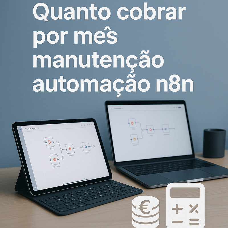 Quanto cobrar por mês manutenção automação n8n: guia para definir seu preço