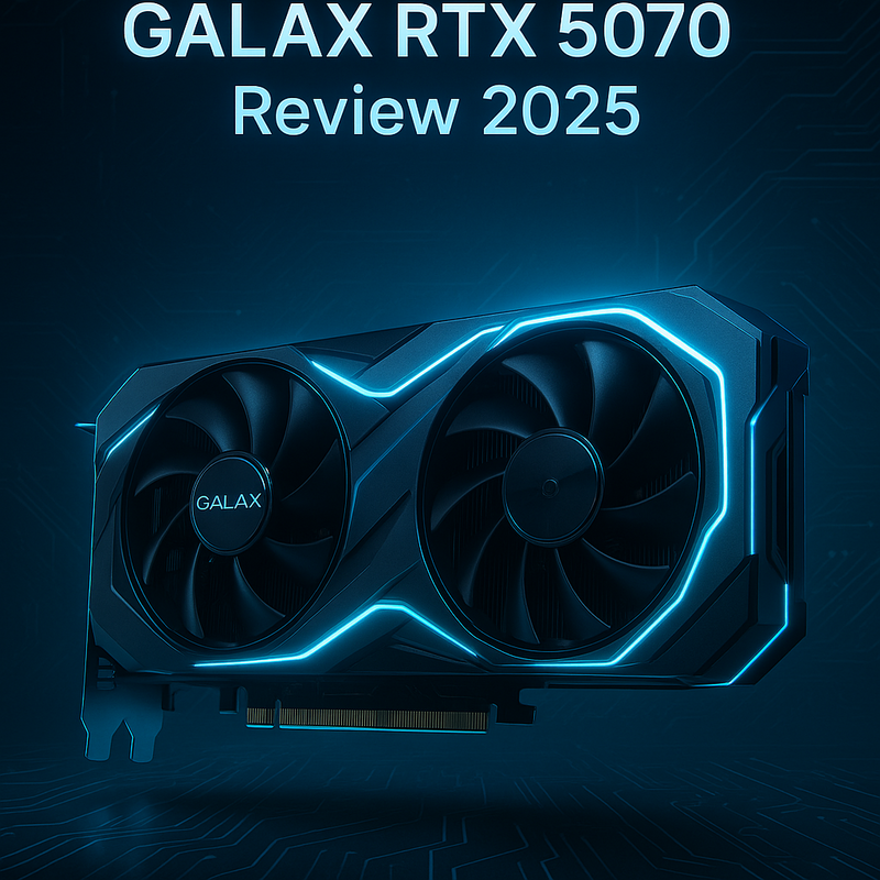 Placa de Vídeo GALAX GeForce RTX 5070 2X 1-CLICK OC 12GB GDDR7 192BITS: Tecnologia de ponta para gamers exigentes em 2026