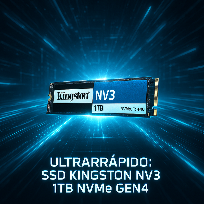 Ultrarrápido e potente: SSD Kingston NV3 1TB NVMe Gen4 para turbinar seu PC em 2026