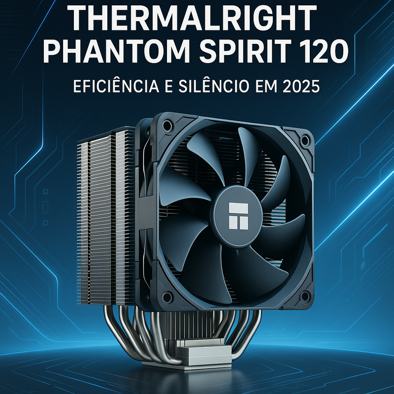 Thermalright Phantom Spirit 120: O cooler de ar eficiente e silencioso para turbinar seu PC em 2026
