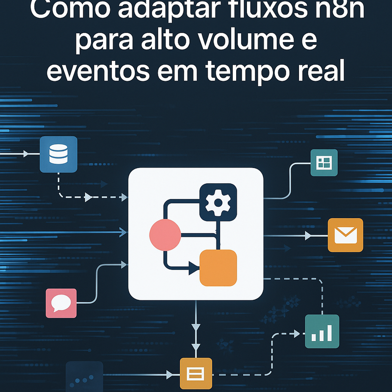 Como adaptar fluxos n8n para alto volume e eventos em tempo real