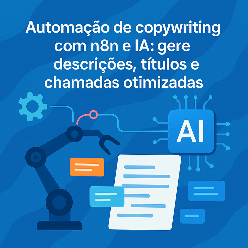 Automação de copywriting com n8n e IA: gere descrições, títulos e chamadas otimizadas