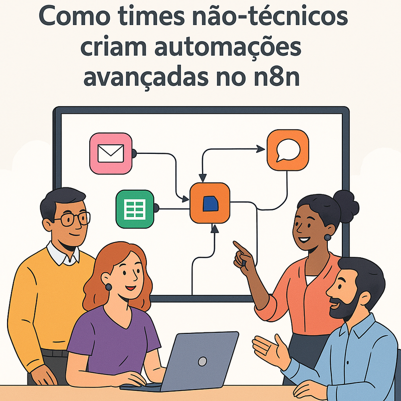 Como times não-técnicos criam automações avançadas no n8n
