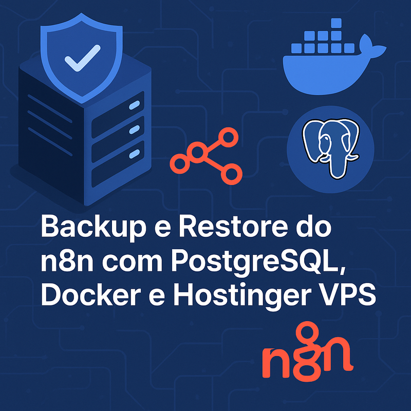 Backup e Restore do n8n com PostgreSQL, Docker e Hostinger VPS