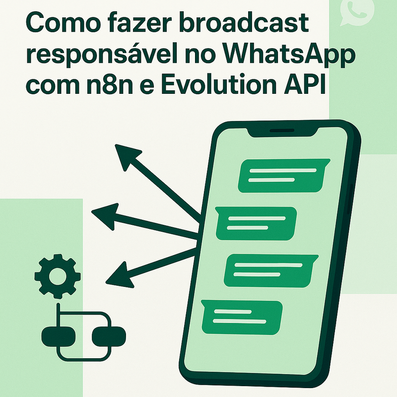 Como fazer broadcast responsável no WhatsApp com n8n e Evolution API