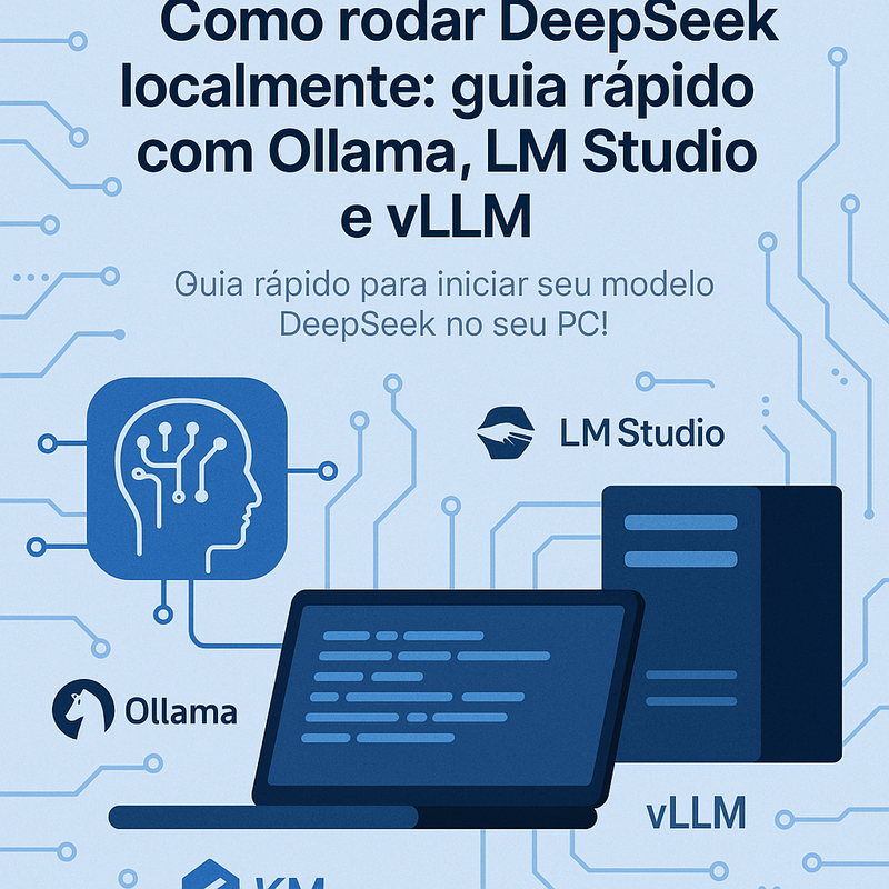 Como rodar DeepSeek localmente: guia rápido com Ollama, LM Studio e vLLM