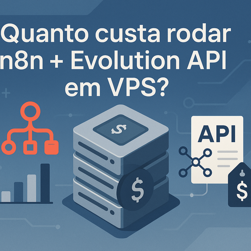 Quanto custa rodar n8n + Evolution API em VPS: estimativa real e sizing