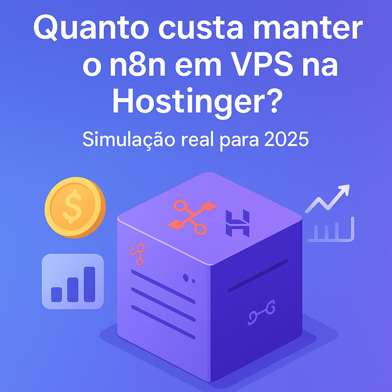 Quanto custa manter o n8n em VPS na Hostinger? Simulação real para 2026