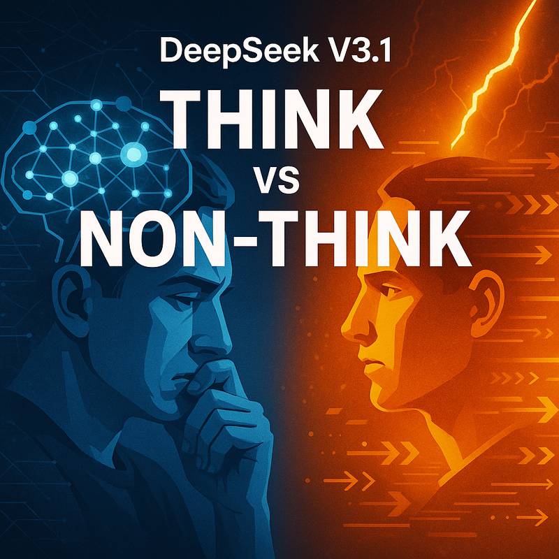 DeepSeek V3.1 Think vs Non-Think: o que é, como funciona e quando usar
