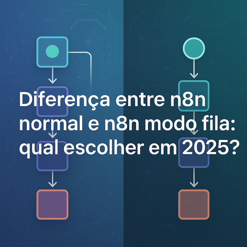 Diferença entre n8n normal e n8n modo fila: qual escolher em 2026?