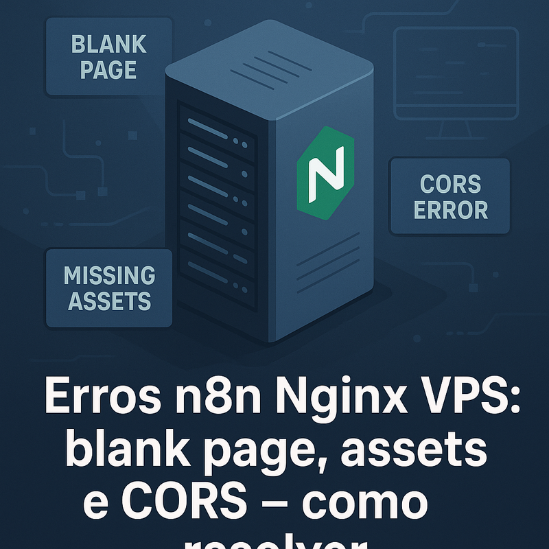 Erros n8n Nginx VPS: blank page, assets e CORS – como resolver