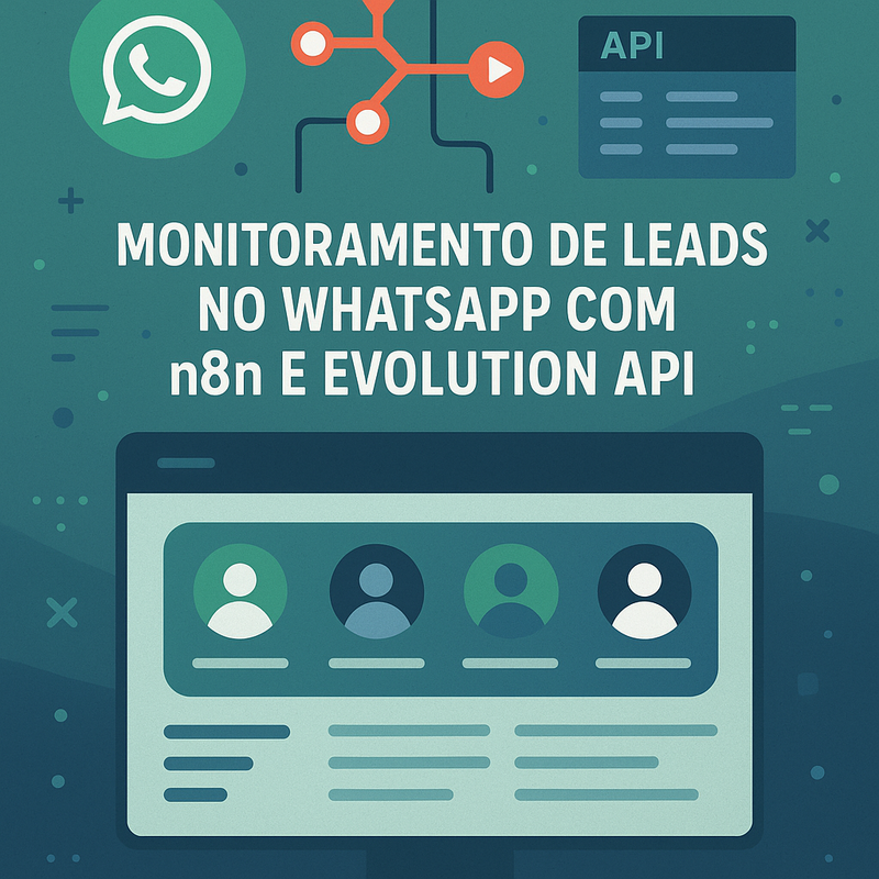 Monitoramento de leads no WhatsApp com n8n e Evolution API: Guia completo