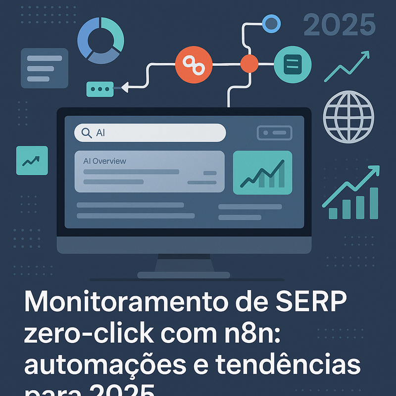 Monitoramento de SERP zero-click com n8n: automações e tendências para 2026