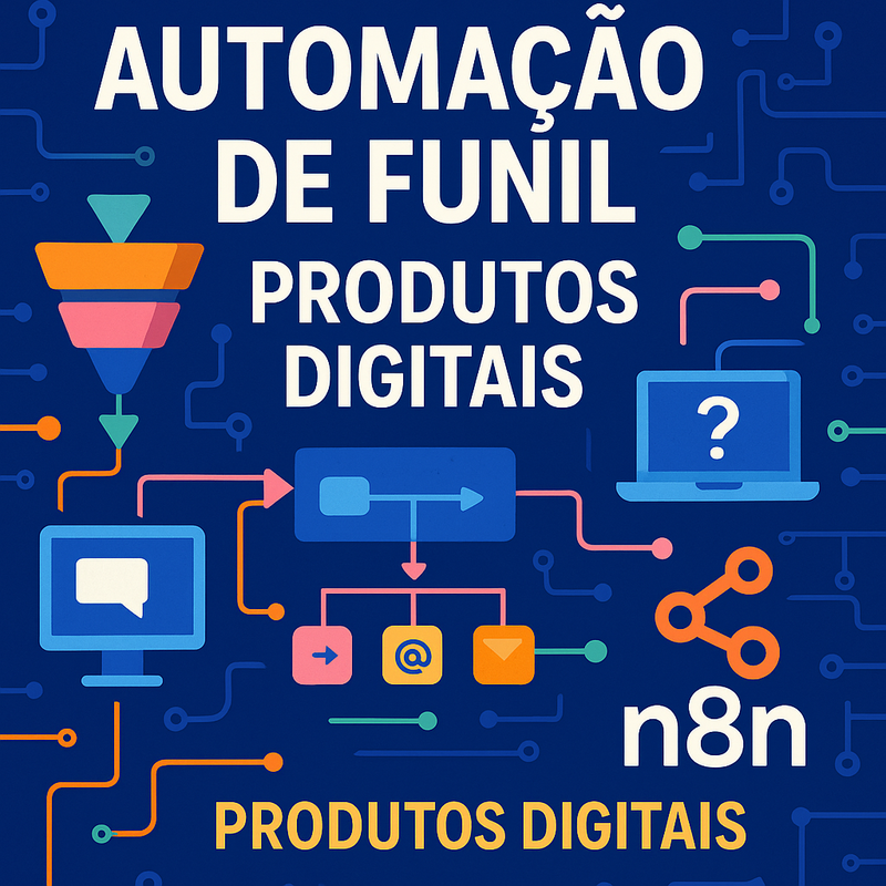 Produtos digitais para automação de funil com n8n: Funil, Remarketing e Suporte
