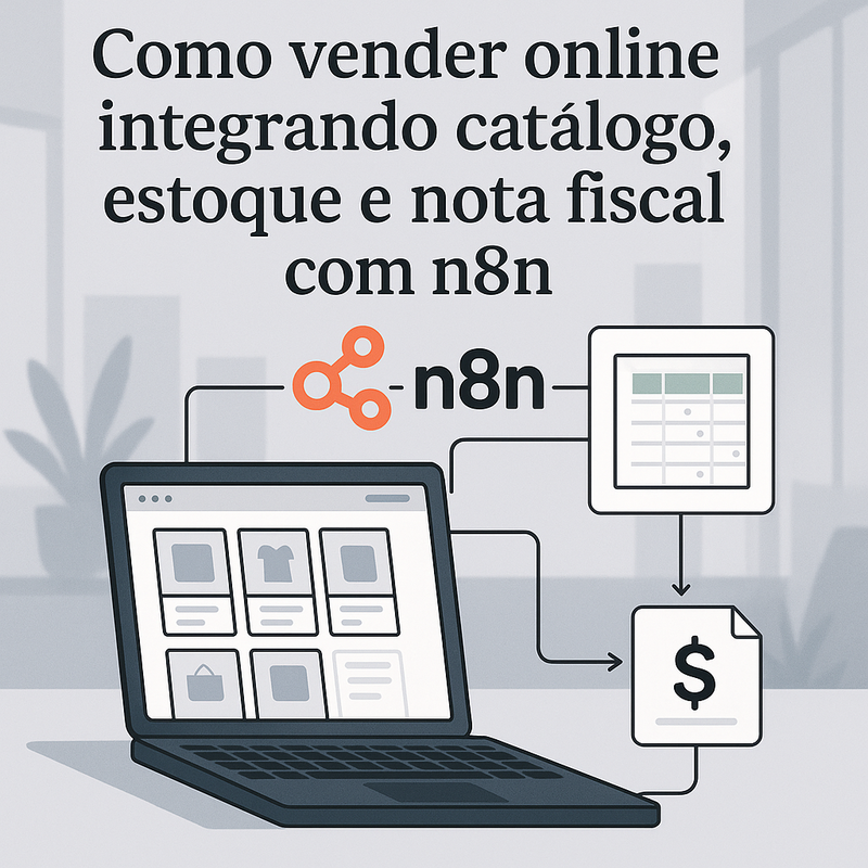Como vender online integrando catálogo, estoque e nota fiscal com n8n