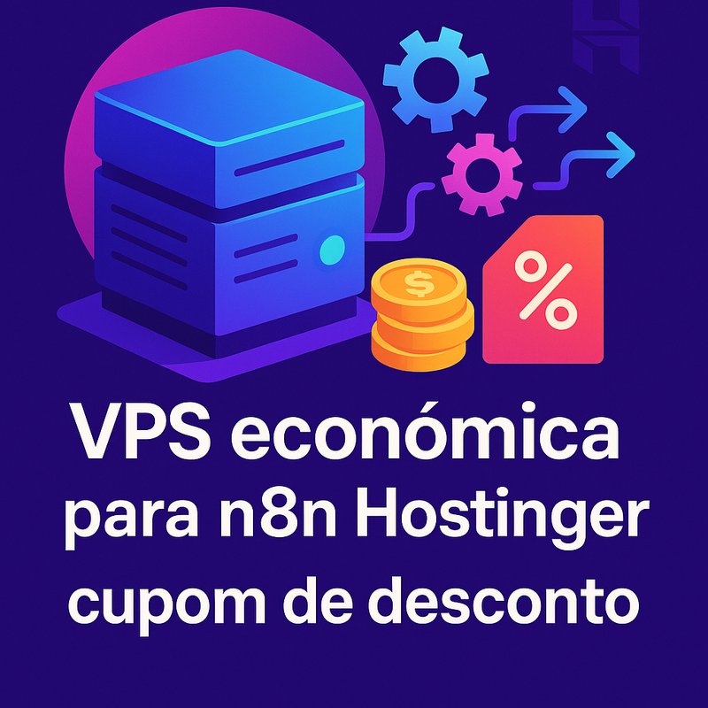 VPS econômica para n8n Hostinger: conheça a melhor opção com cupom de desconto