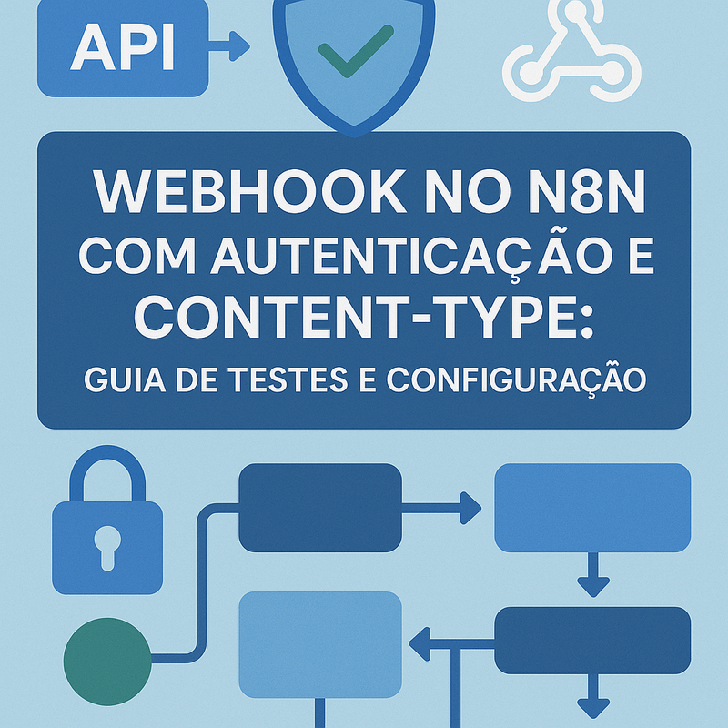 Webhook no n8n com autenticação e Content-Type: guia de testes e configuração