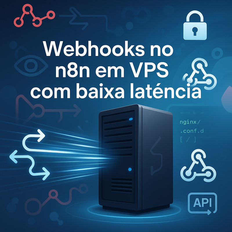 Webhooks no n8n em VPS com baixa latência: Guia completo de endpoints, autenticação e monitoramento