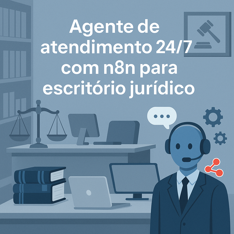 Agente de atendimento 24/7 com n8n para escritório jurídico: transforme seu atendimento