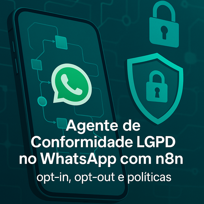 Agente de Conformidade LGPD no WhatsApp com n8n: opt-in, opt-out e políticas