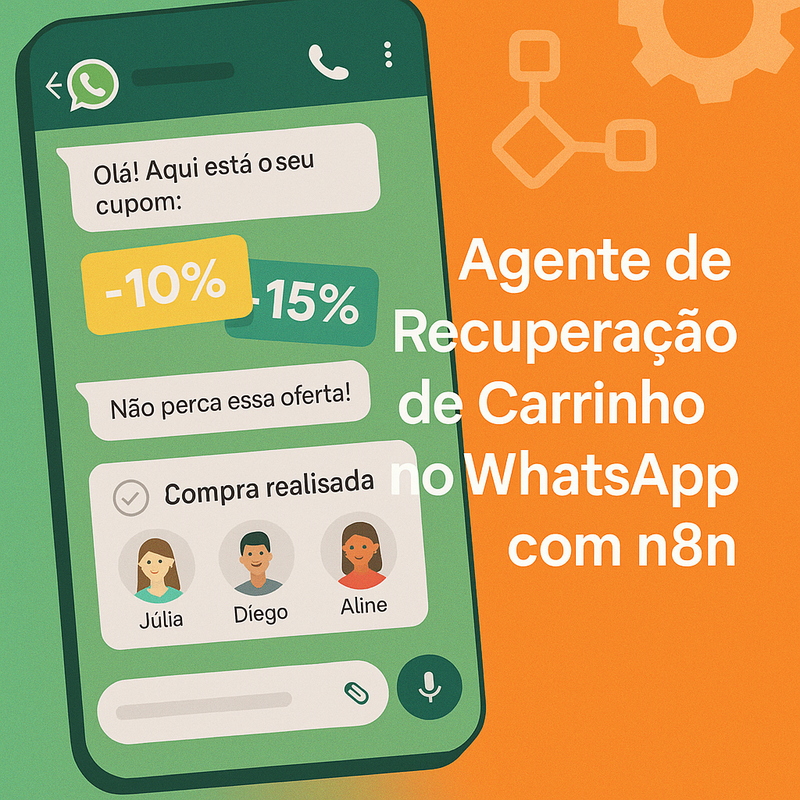 Agente de Recuperação de Carrinho no WhatsApp com n8n: Gatilhos, Prova Social e Cupons Dinâmicos