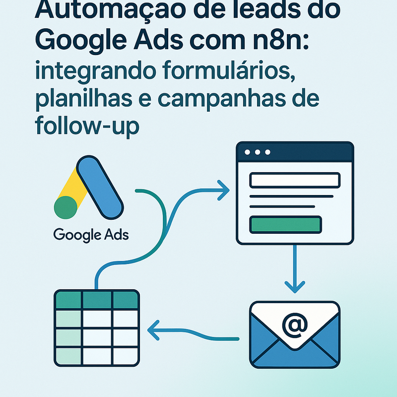Automação de leads do Google Ads com n8n: integrando formulários, planilhas e campanhas de follow-up