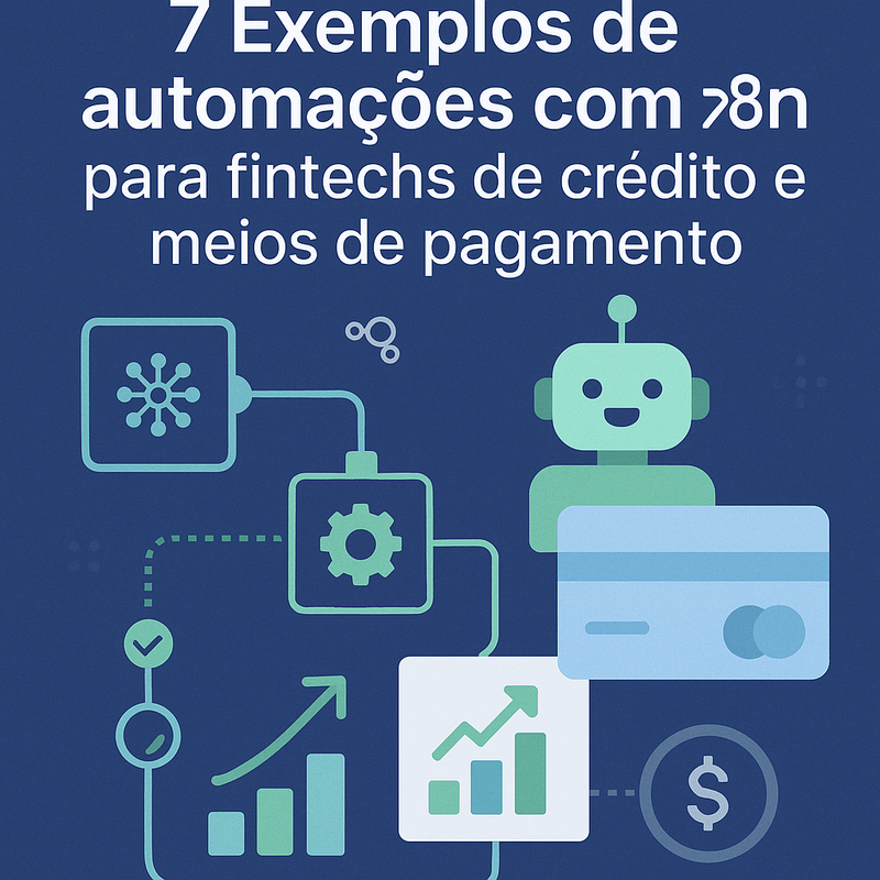 7 Exemplos de automações com n8n para fintechs de crédito e meios de pagamento