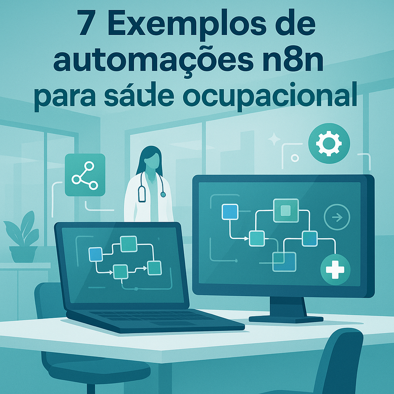 7 Exemplos de automações n8n para saúde ocupacional e medicina do trabalho