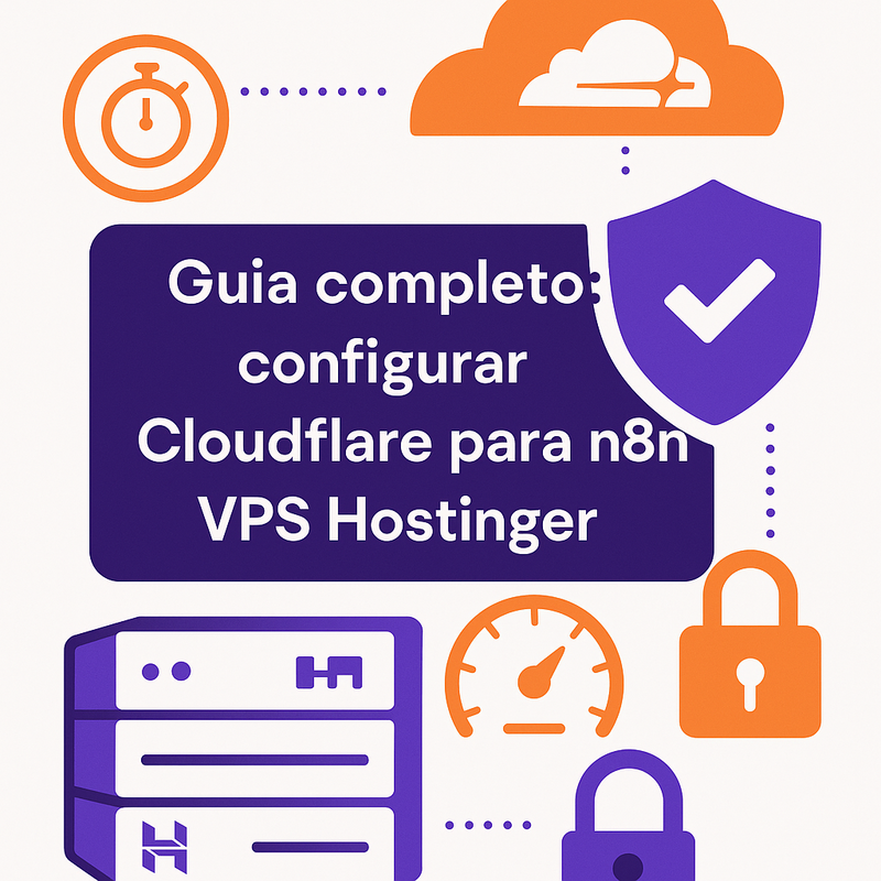 Como Configurar Cloudflare para n8n em VPS Hostinger com DNS Proxied, WAF e Rate Limiting