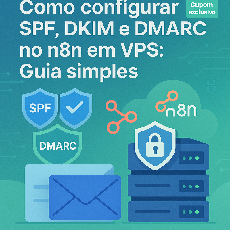 Como configurar SPF, DKIM e DMARC no n8n em VPS: Guia simples