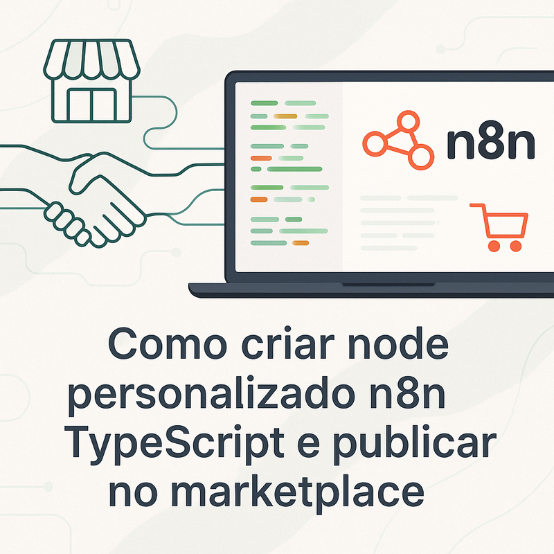 Como criar node personalizado n8n TypeScript e publicar no marketplace