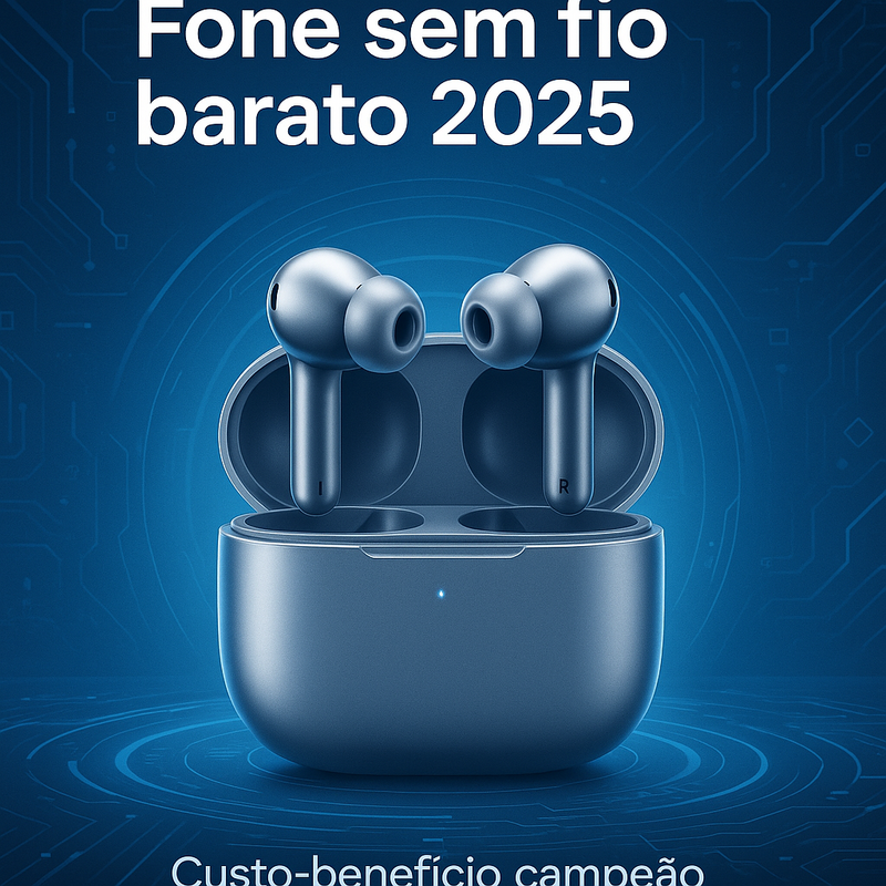 Fone sem fio barato com melhor custo-benefício para celular em 2026