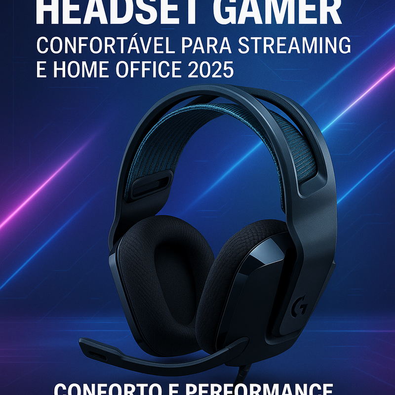 Headset Gamer para Streaming e Home Office com Conforto em 2026