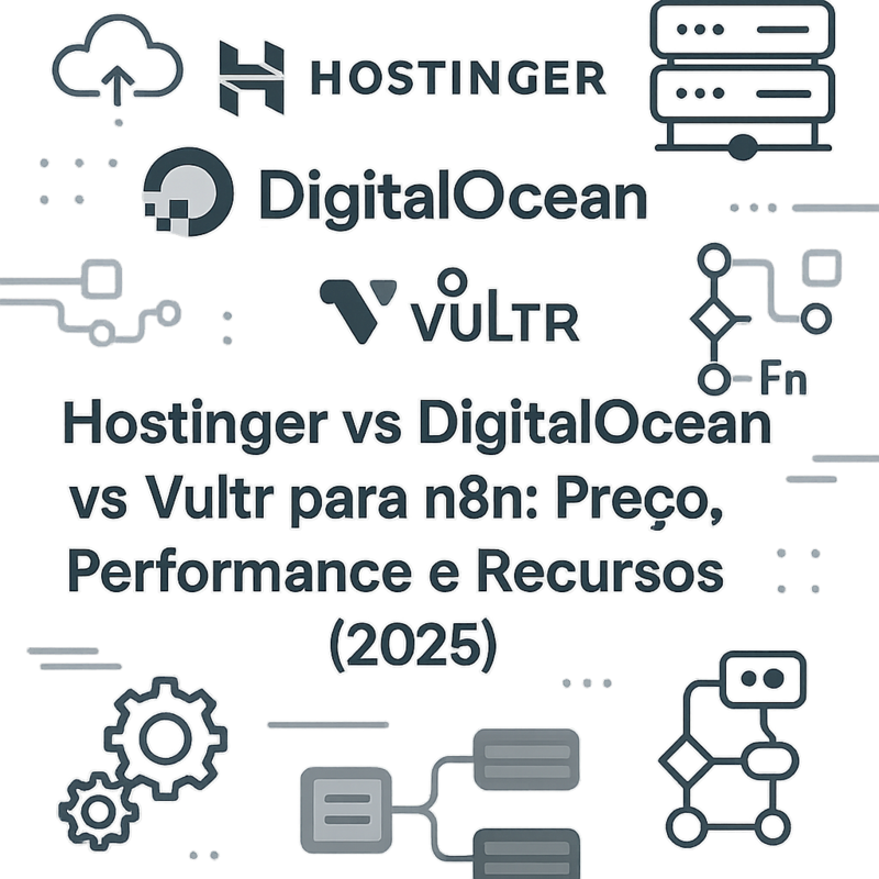 Hostinger vs DigitalOcean vs Vultr para n8n: Preço, Performance e Recursos (2026)