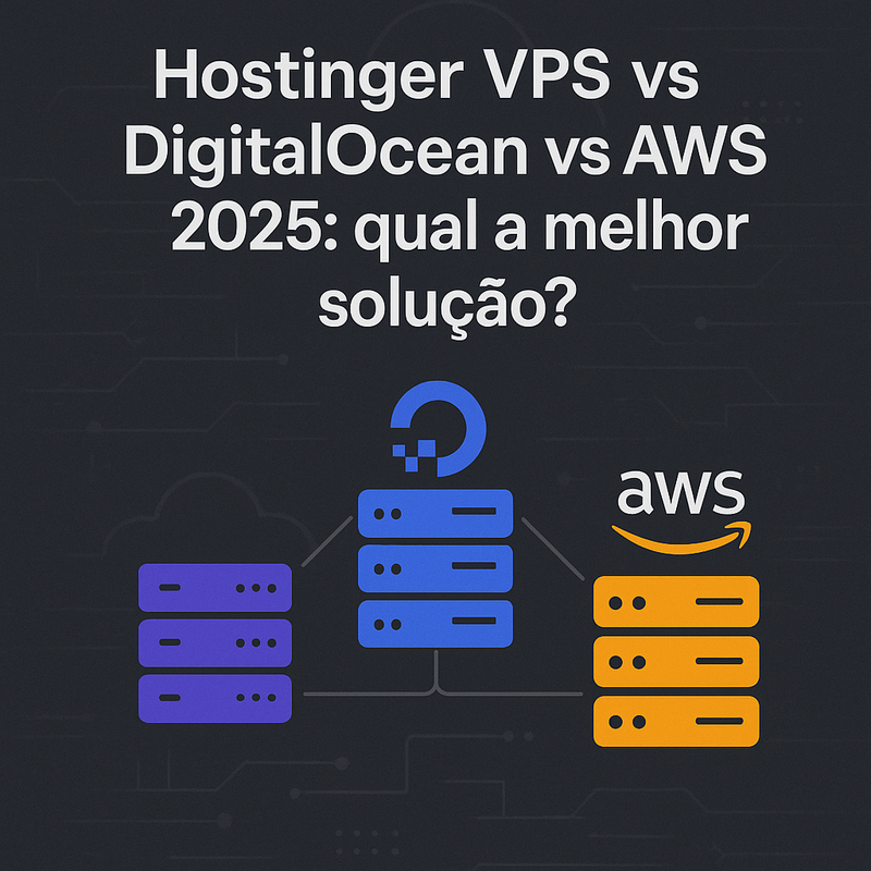 Hostinger VPS vs DigitalOcean vs AWS 2026: qual a melhor solução?