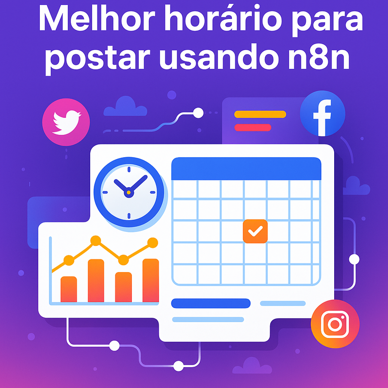 Melhor horário para postar usando n8n: análise de engajamento e agendamento inteligente